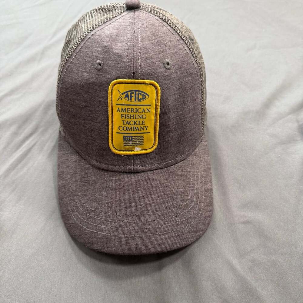 AFTCO American Fishing Tackle Company Snapback Trucker Hat Gray OSFM